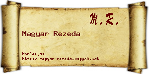 Magyar Rezeda névjegykártya