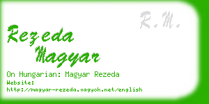 rezeda magyar business card